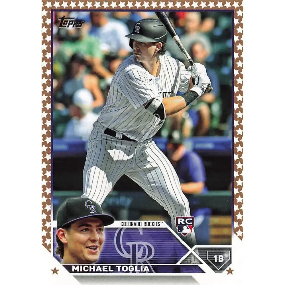 2023 Topps Gold Star Gold Star Michael Toglia RC #616 Colorado Rockies